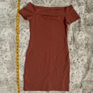 Off the shoulder mini dress